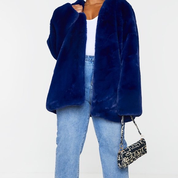 PLUS  THE ROYAL IN BLUE FAUX FUR COAT ( BRAND NEW !!!! ) - Picture 3 of 5
